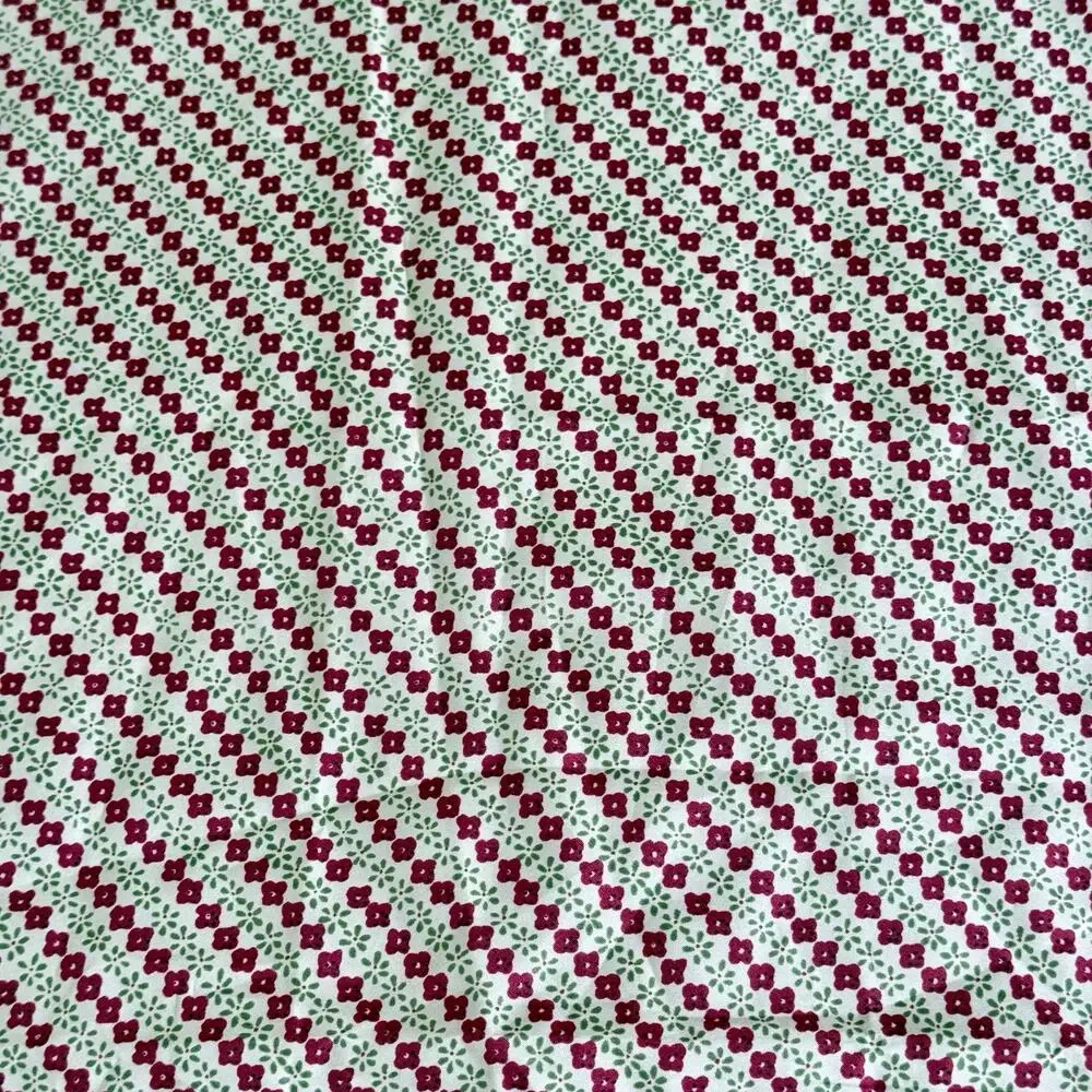 VTG Lauratex Textile Corp 4.3 Yards x 1.64 Yards Polyester Fabric Floral Tan
